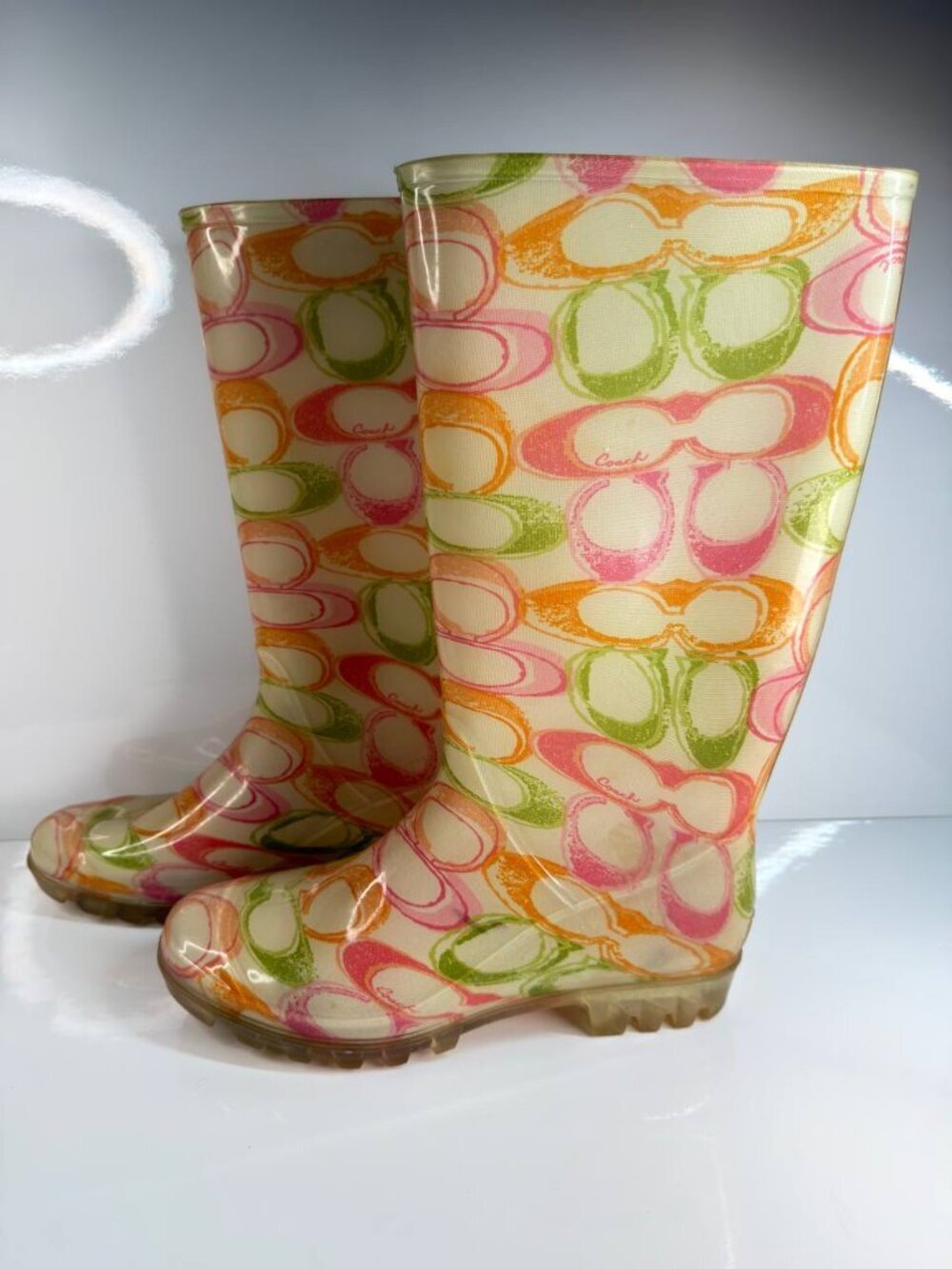 Coach Rubber Rain Boots – Women’s Size 9 - Picture 6 of 15